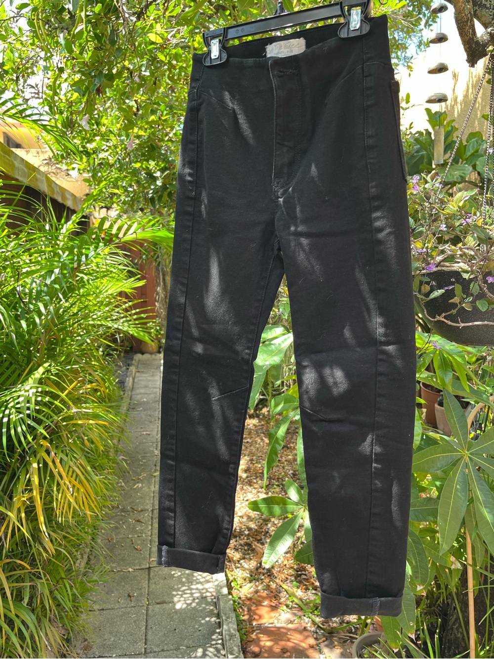 Free People Black High Waisted Slim Jeans, Women’s size 25